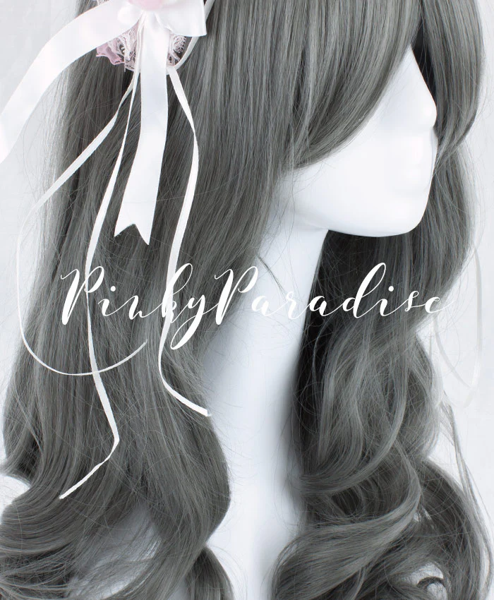 Ash Grey Long Wavy 70cm - Image 3