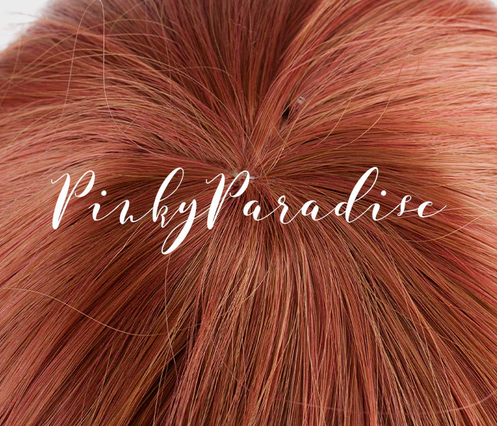 Red Brown Long Wavy 70cm - Image 3